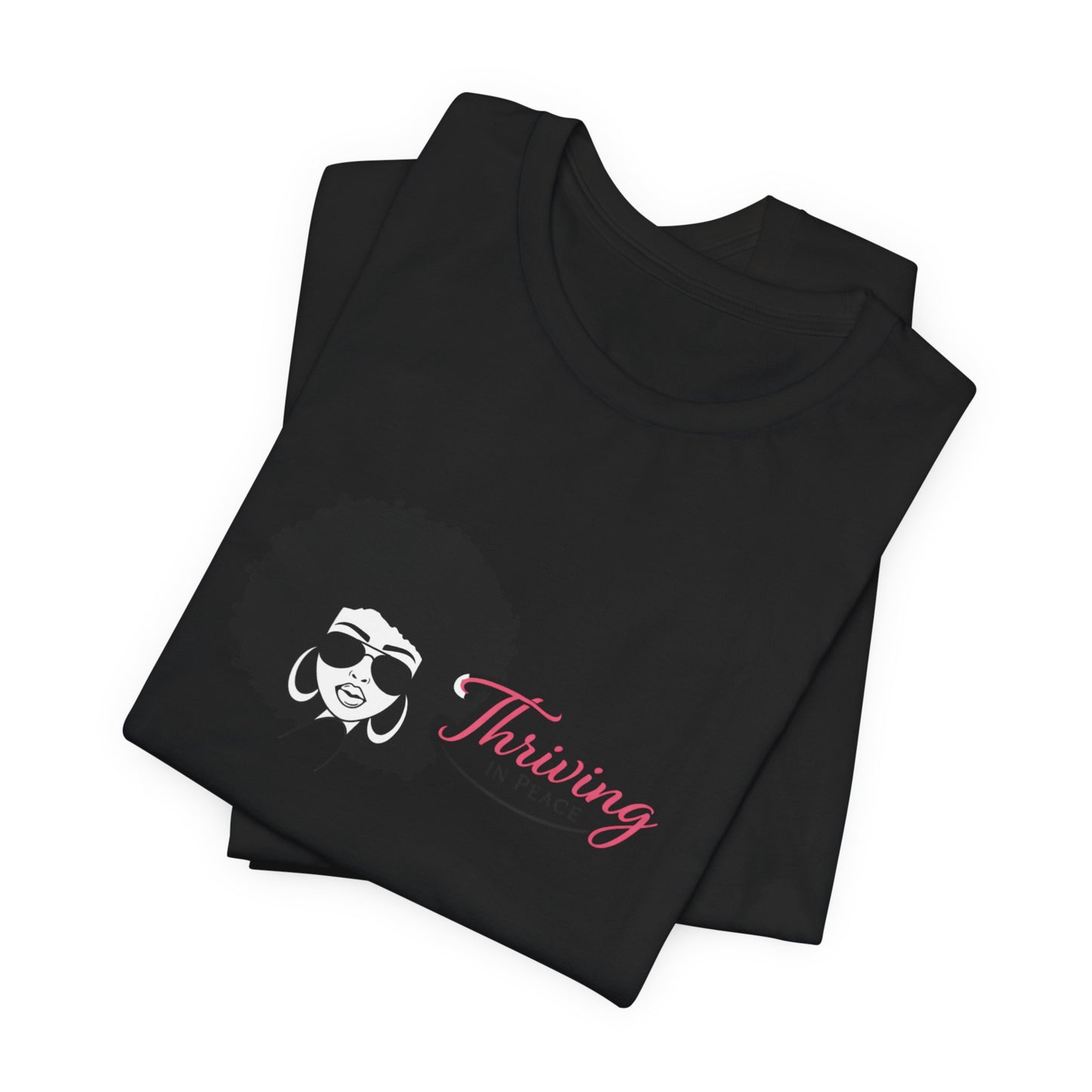 Thriving in Faith T-Shirt – Afro Woman Graphic Faith Tee