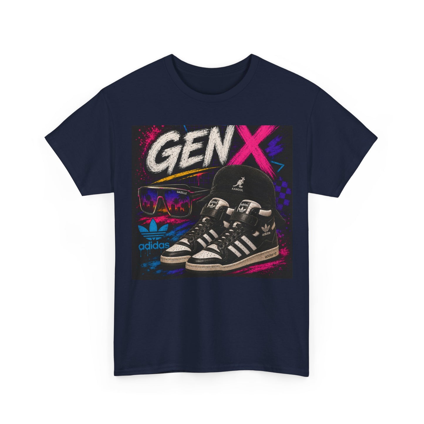 Gen X Retro Sneakers Tee — 80s/90s Vintage Streetwear T-Shirt
