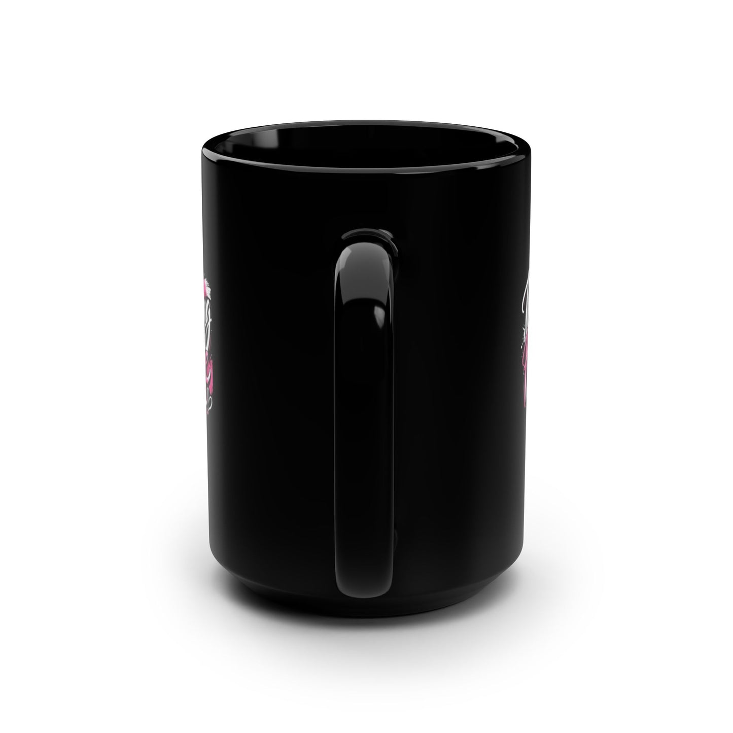 Mug — "Thriving in Peace" 15oz Black Ceramic Coffee Cup