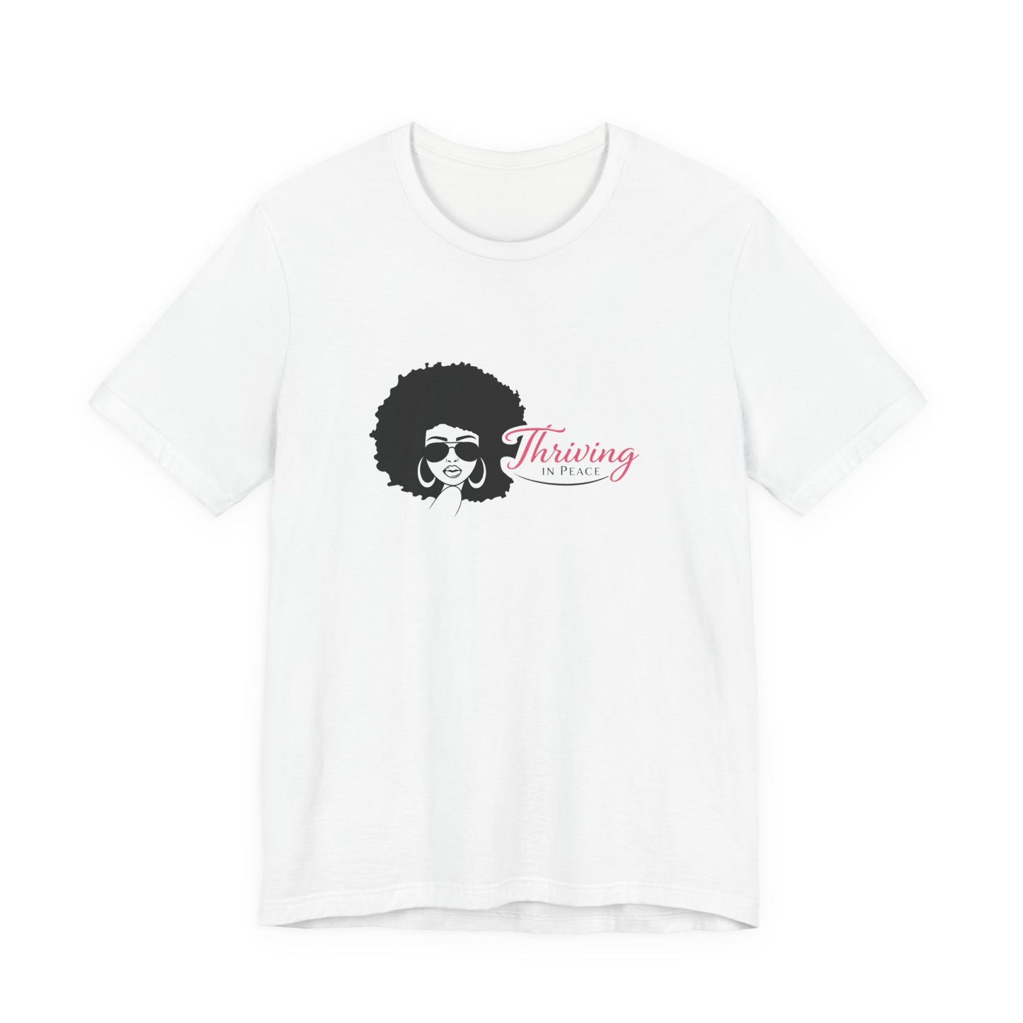 Thriving in Faith T-Shirt – Afro Woman Graphic Faith Tee