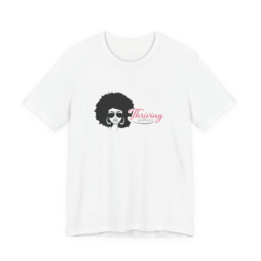 Thriving in Faith T-Shirt – Afro Woman Graphic Faith Tee