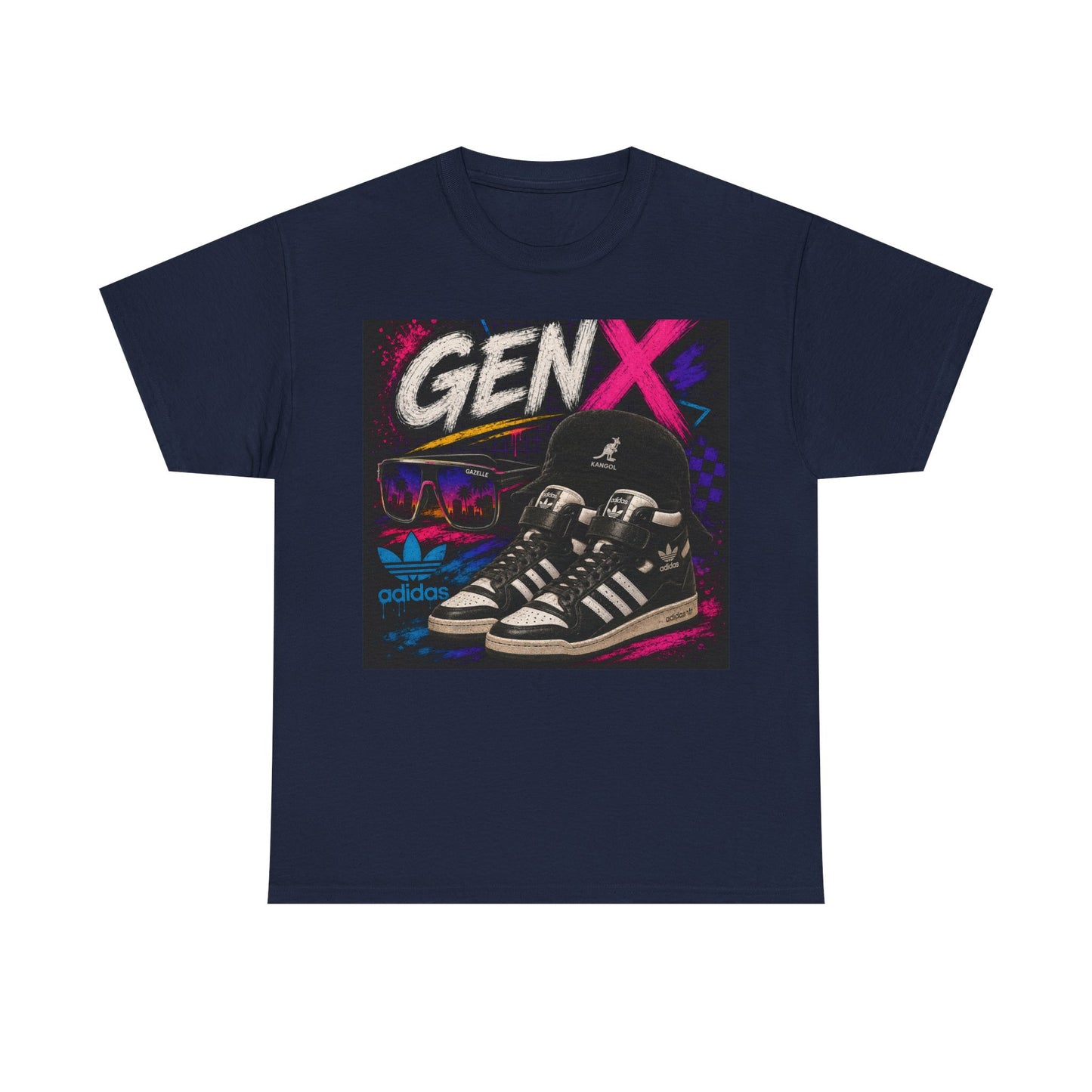 Gen X Retro Sneakers Tee — 80s/90s Vintage Streetwear T-Shirt