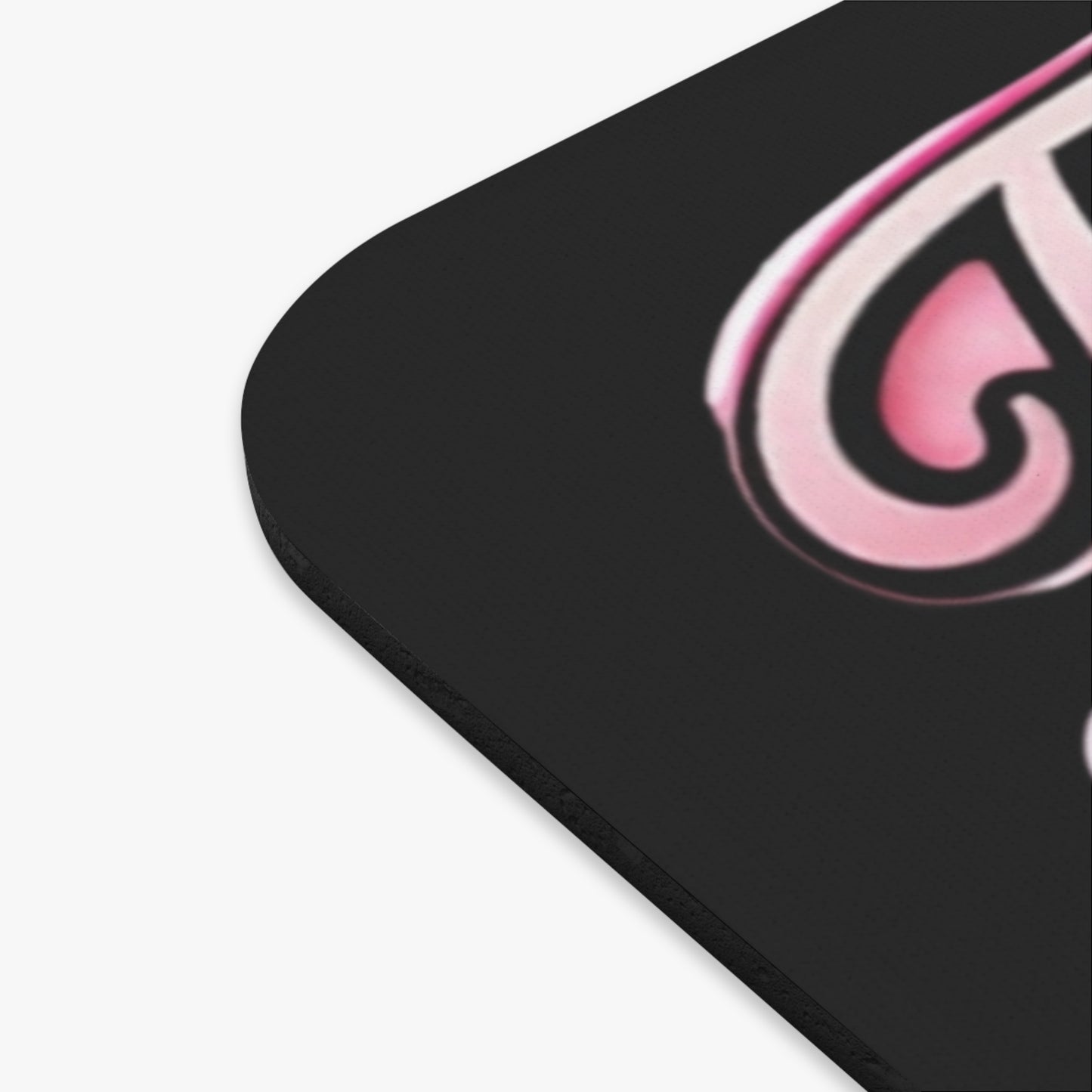 Thriving in Peace Diamond Graphic Mouse Pad — Pink Script Desk Mat