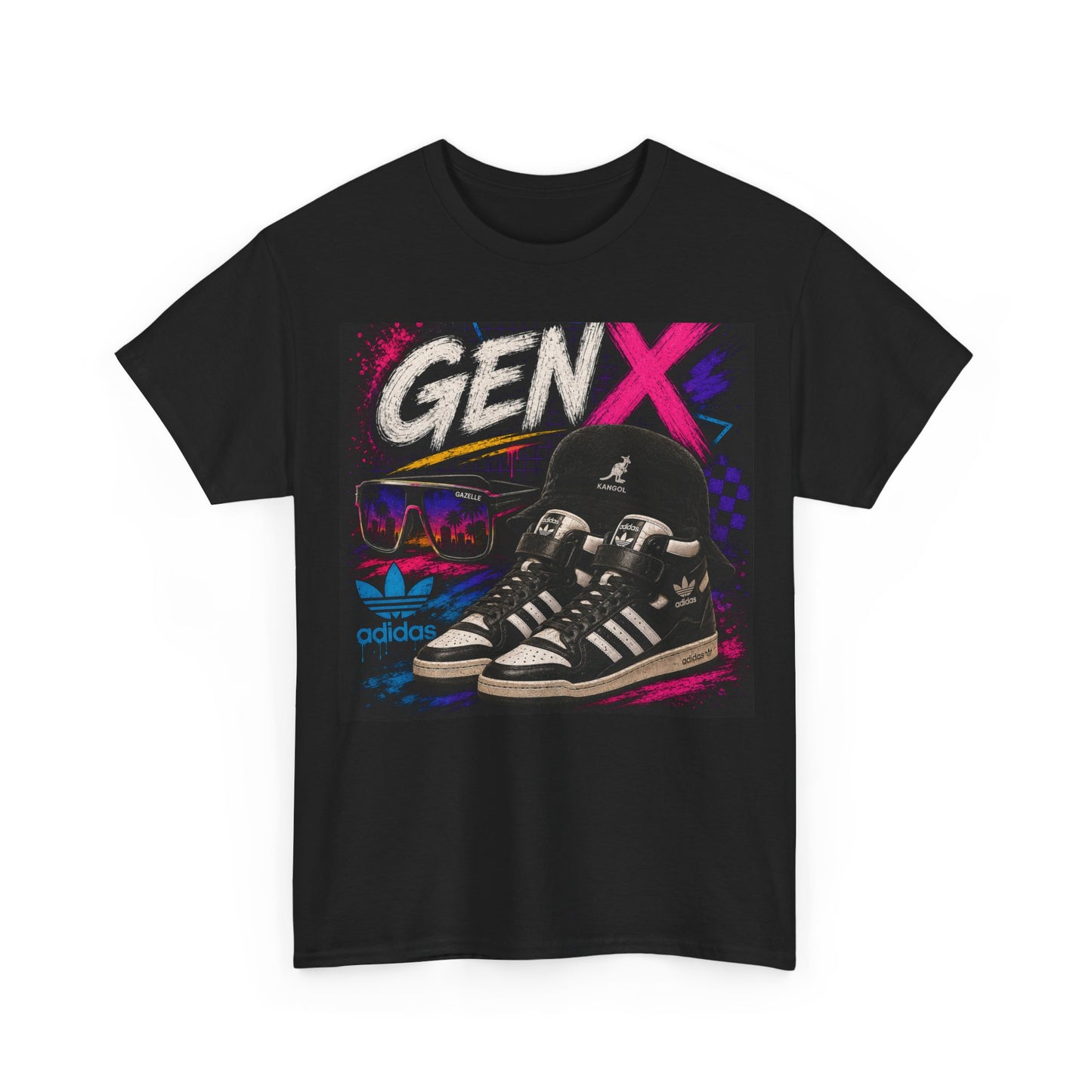 Gen X Retro Sneakers Tee — 80s/90s Vintage Streetwear T-Shirt