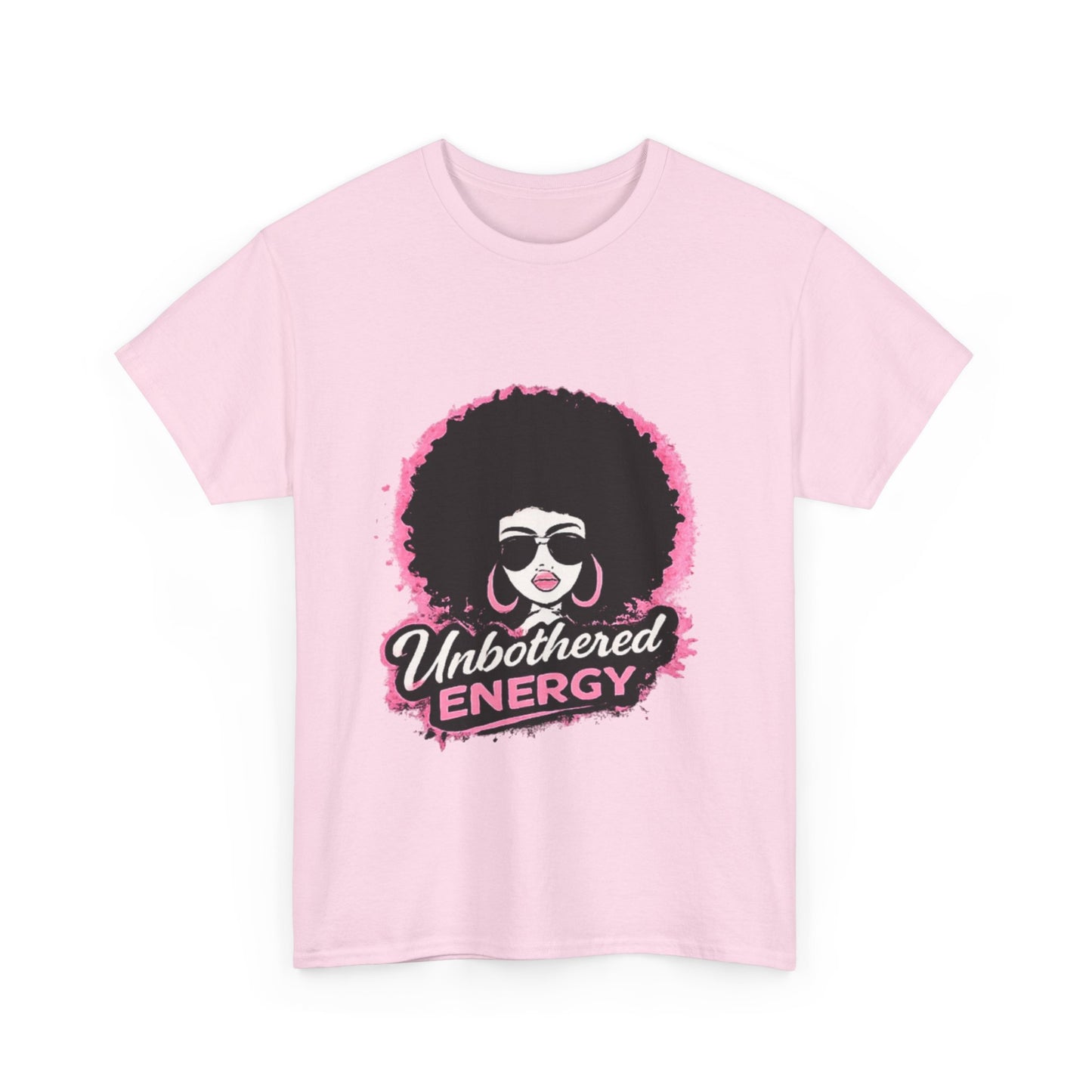 Unbothered Energy T-Shirt — Afro Woman Graphic Tee