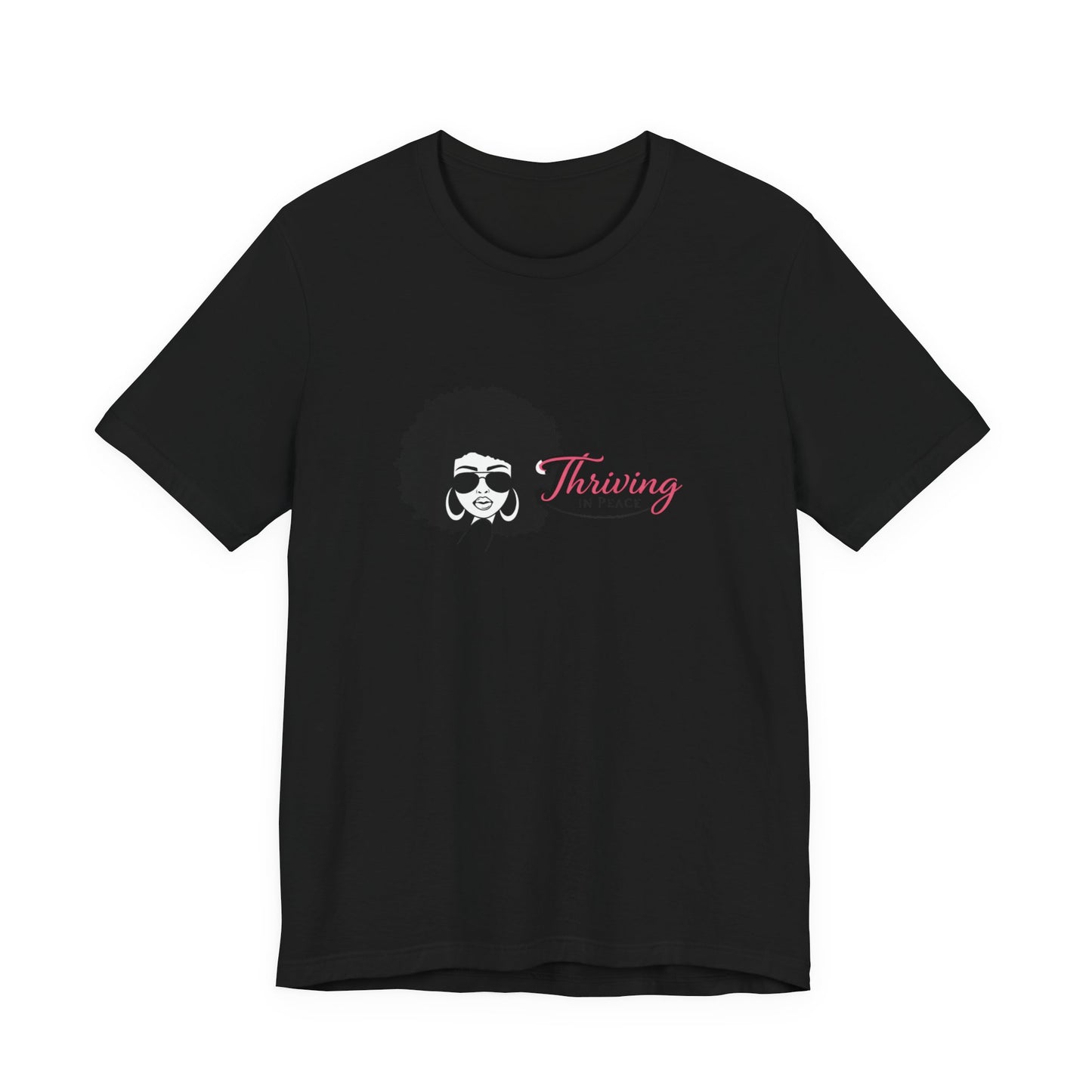 Thriving in Faith T-Shirt – Afro Woman Graphic Faith Tee