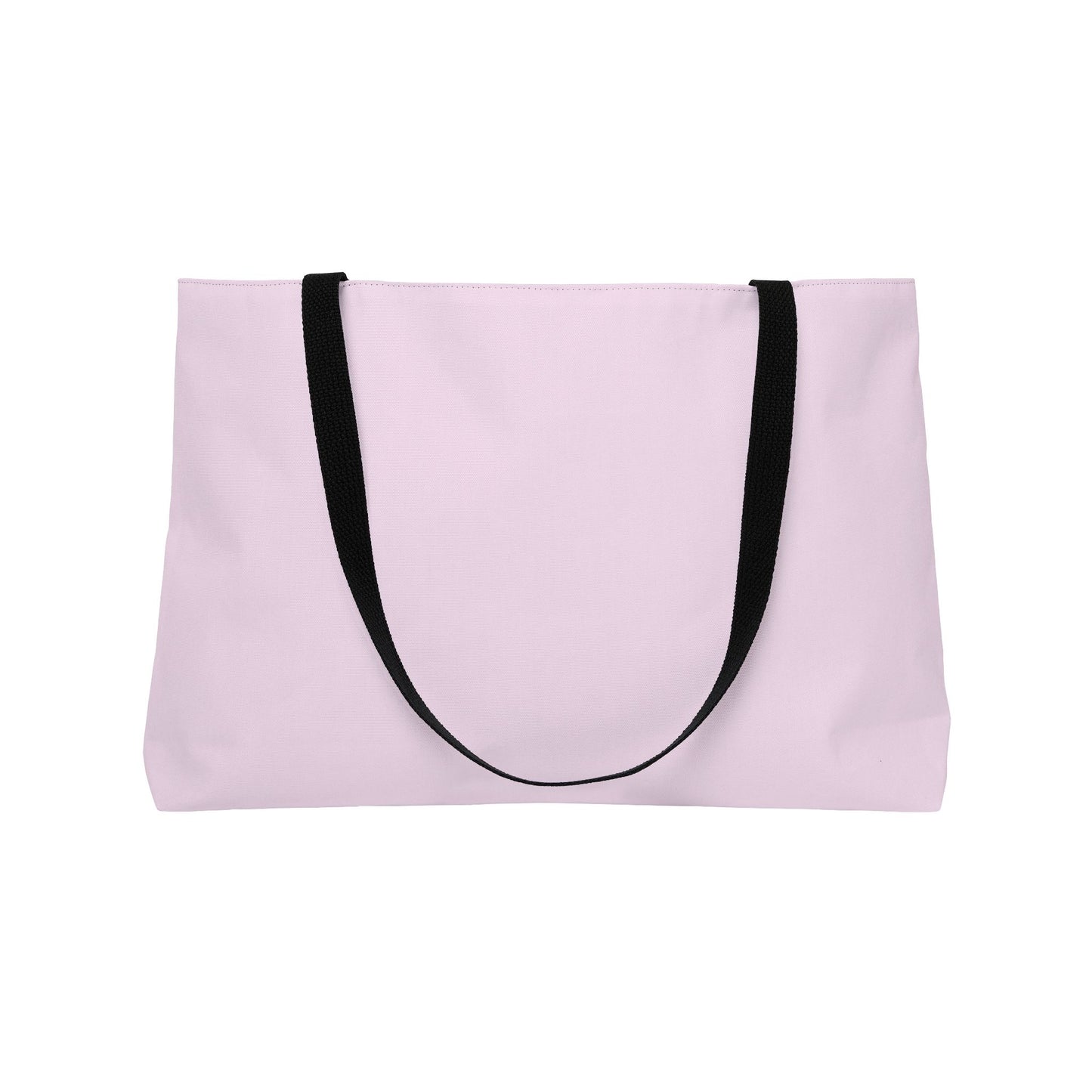Weekender Tote Bag — "Thriving in Peace" Pink Canvas Travel Bag