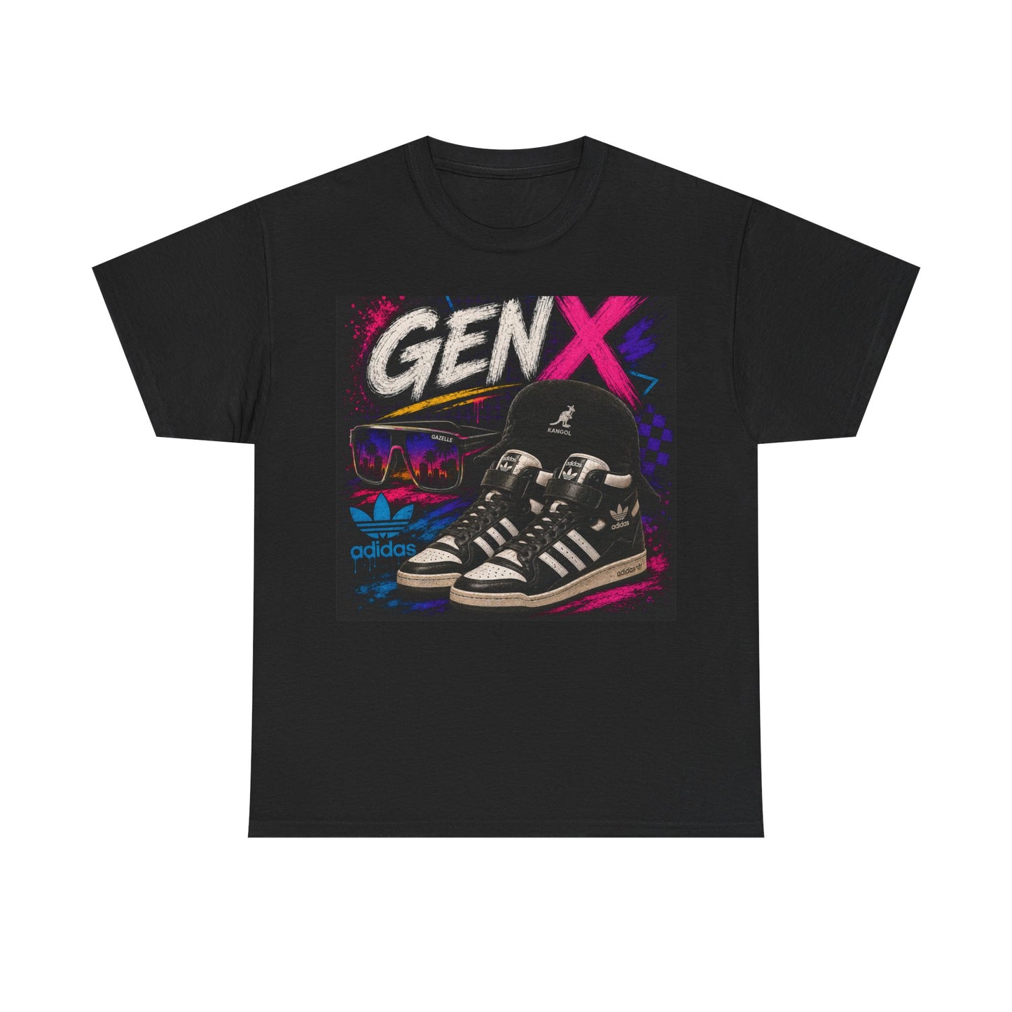 Gen X Retro Sneakers Tee — 80s/90s Vintage Streetwear T-Shirt