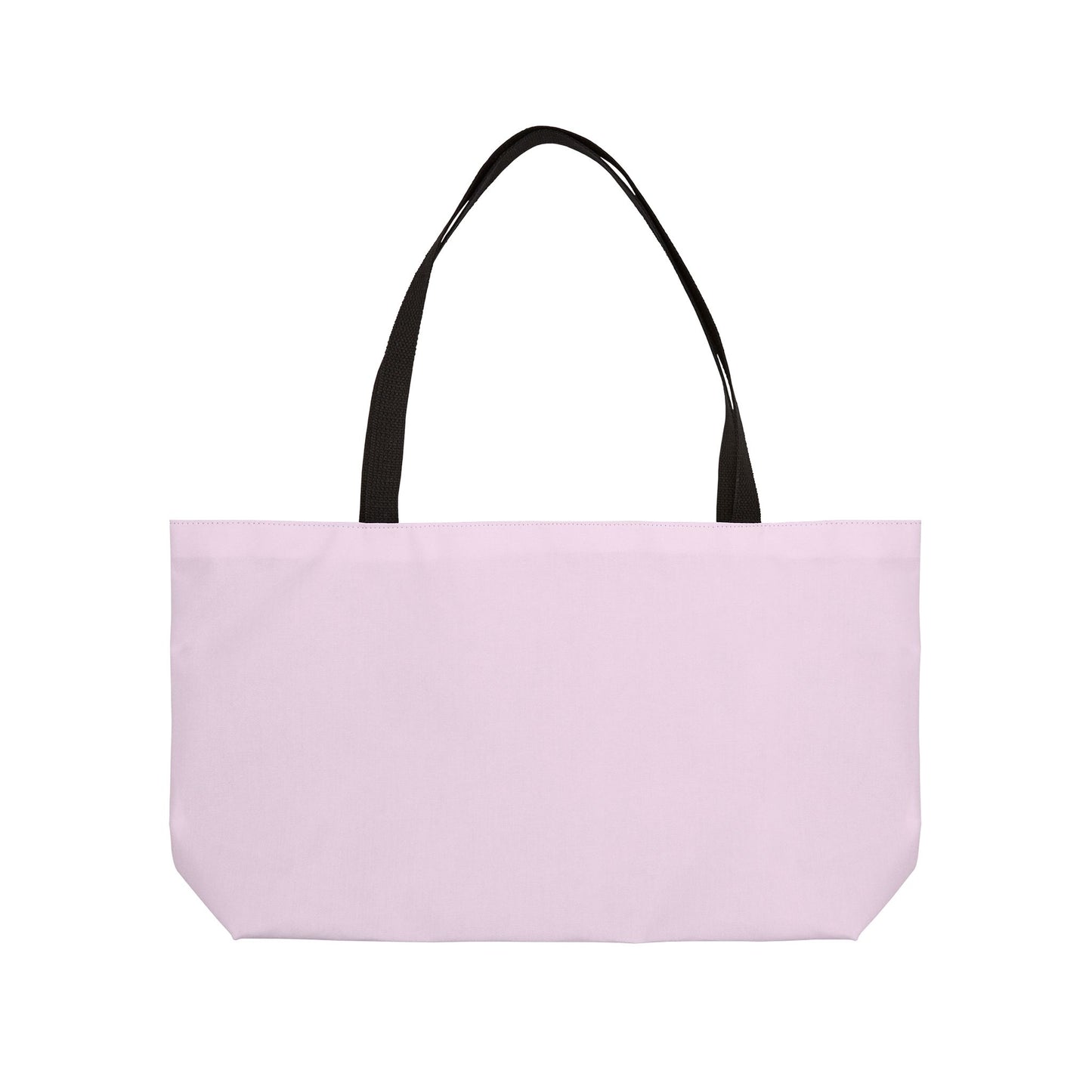 Weekender Tote Bag — "Thriving in Peace" Pink Canvas Travel Bag