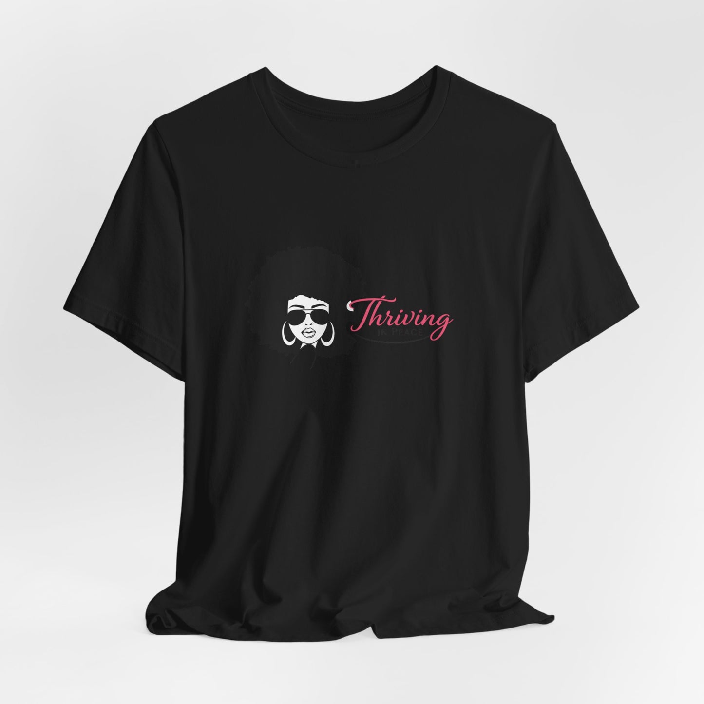 Thriving in Faith T-Shirt – Afro Woman Graphic Faith Tee